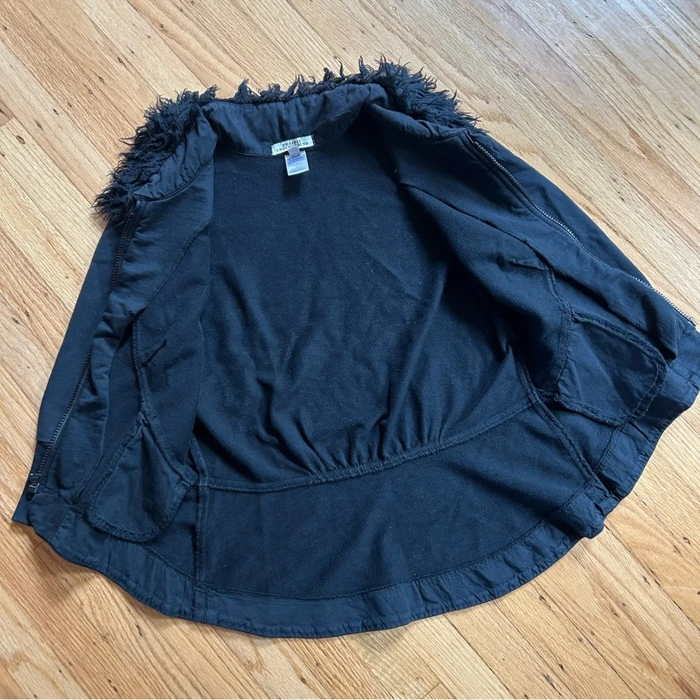 Prairie Underground Black Sweatshirt, 3/4 Length Sleeves - Picture 2 of 8